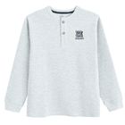 Cool Club, Koszulka polo chłopięca z długim rękawem, szara