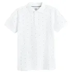 Cool Club, Koszulka polo chłopięca z krótkim rękawem, biała