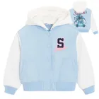 Cool Club, Kurtka bejsbolówka dziewczęca z kapturem, niebieska, Lilo i Stitch