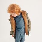 Cool Club, Kurtka chłopięca z kapturem, 3w1, khaki, brązowa