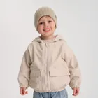 Cool Club, Kurtka chłopięca z kapturem, beżowa