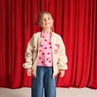 Cool Club, Kurtka dziewczęca, rozpinana, ecru, Hello Kitty