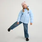 Cool Club, Kurtka dziewczęca z kapturem, ocieplana, niebieska, Lilo i Stitch