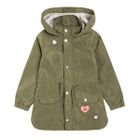 Cool Club, Kurtka wiosenna dziewczęca, parka, zielona
