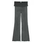 Cool Club, Legginsy dziewczęce, flare, prążkowane, czarne