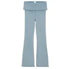 Cool Club, Legginsy dziewczęce, flare, prążkowane, niebieskie