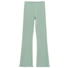 Cool Club, Legginsy dziewczęce, flare, prążkowane, zielone