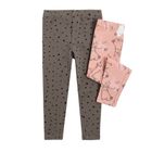 Cool Club, Legginsy dziewczęce, mix, króliki, kropki, zestaw, 2 szt.