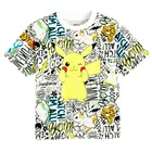 Cool Club, Luźny t-shirt chłopięcy, biały, Pokemon