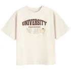 Cool Club, Luźny t-shirt dziewczęcy, beżowy, Hello Kitty and Friends