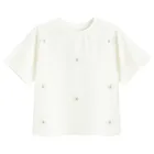 Cool Club, Luźny t-shirt dziewczęcy, biały