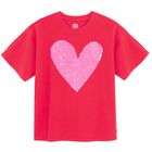 Cool Club, Luźny t-shirt dziewczęcy, czerwony