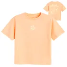 Cool Club, Luźny t-shirt dziewczęcy, pomarańczowy