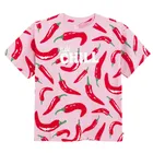 Cool Club, Luźny t-shirt dziewczęcy, różowy