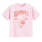 Cool Club, Luźny t-shirt dziewczęcy, różowy, Peanuts