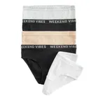 Cool Club, Majtki figi dziewczęce, prążkowane, mix, zestaw, 5 szt.