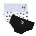 Cool Club, Majtki szorty dziewczęce, mix, zestaw, 3 szt., Kuromi