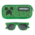 Cool Club, Okulary przeciwsłoneczne chłopięce, Etui, zielone, Minecraft