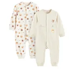 Cool Club, Pajac chłopięcy, beżowy, zestaw, 2 szt.