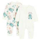 Cool Club, Pajac dziewczęcy, biały, Lilo i Stitch, zestaw, 2 szt.