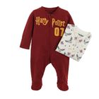 Cool Club, Pajac niemowlęcy, bordowy, ecru, Harry Potter, zestaw, 2 szt.