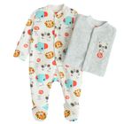 Cool Club, Pajac niemowlęcy, welurowy, mix, Fisher-Price, zestaw, 2 szt.