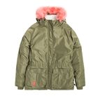 Cool Club, Parka zimowa dziewczęca, zielona, Good vibes only