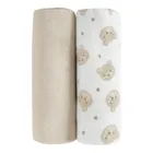 Cool Club, Pieluchy flanelowe niemowlęce, 70-80 cm, mix, zestaw, 2 szt.