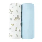 Cool Club, Pieluchy muślinowe chłopięce, 70-80cm, mix, zestaw, 2 szt.