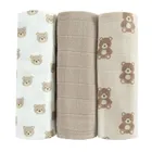 Cool Club, Pieluchy muślinowe niemowlęce, 70-80 cm, mix, zestaw, 3 szt.