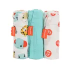 Cool Club, Pieluchy tetrowe niemowlęce, Fisher-Price, 70-70 cm, zestaw, 3 szt.