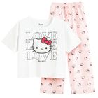 Cool Club, Piżama dziewczęca, biało-różowa, Hello Kitty