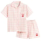 Cool Club, Piżama dziewczęca, muślinowa, biało-różowa