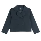 Cool Club, Płaszcz dziewczęcy, cropped, granatowy