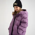 Cool Club, Płaszcz dziewczęcy z kapturem, ocieplany, fioletowy