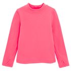 Cool Club, Półgolf termiczny dziewczęcy, ocieplany, różowy fluo