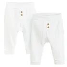 Cool Club, Półśpiochy niemowlęce, bawełna organiczna, białe, zestaw, 2 szt.