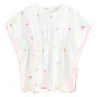 Cool Club, Poncho dziewczęce, muślinowe, białe