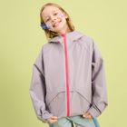 Cool Club, Przeciwdeszczowa kurtka dziewczęca z kapturem, fioletowa