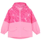 Cool Club, Przeciwdeszczowa kurtka dziewczęca z kapturem, różowa