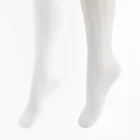 Cool Club, Rajstopy dziewczęce, białe, mikrofibra, 40 DEN, zestaw, 2 szt.