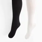 Cool Club, Rajstopy dziewczęce, czarne, białe, mikrofibra, 40 DEN, zestaw, 2 szt.