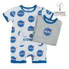 Cool Club, Rampers chłopięcy, bawełna organiczna, mix, NASA, zestaw, 2 szt.