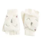 Cool Club, Rękawiczki dziewczęce bez palców, białe