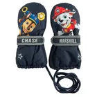 Cool Club, Rękawiczki narciarskie chłopięce na sznurku, granatowe, Psi Patrol