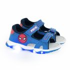 Cool Club, Sandały chłopięce, niebieskie, skórzana wkładka, świecąca podeszwa, Spider-Man