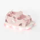 Cool Club, Sandały dziewczęce, różowe, świecąca podeszwa, Hello Kitty