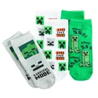 Cool Club, Skarpetki chłopięce, stopki, mix, Minecraft, zestaw, 3 szt.