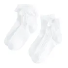 Cool Club, Skarpetki dziewczęce, białe, zestaw, 2 szt.