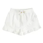 Cool Club, Spódnico-spodenki dziewczęce z lnem, białe